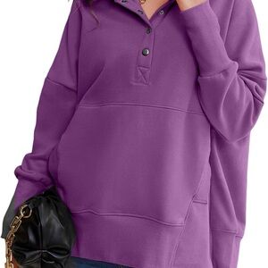 Women's Purple Pullover Top